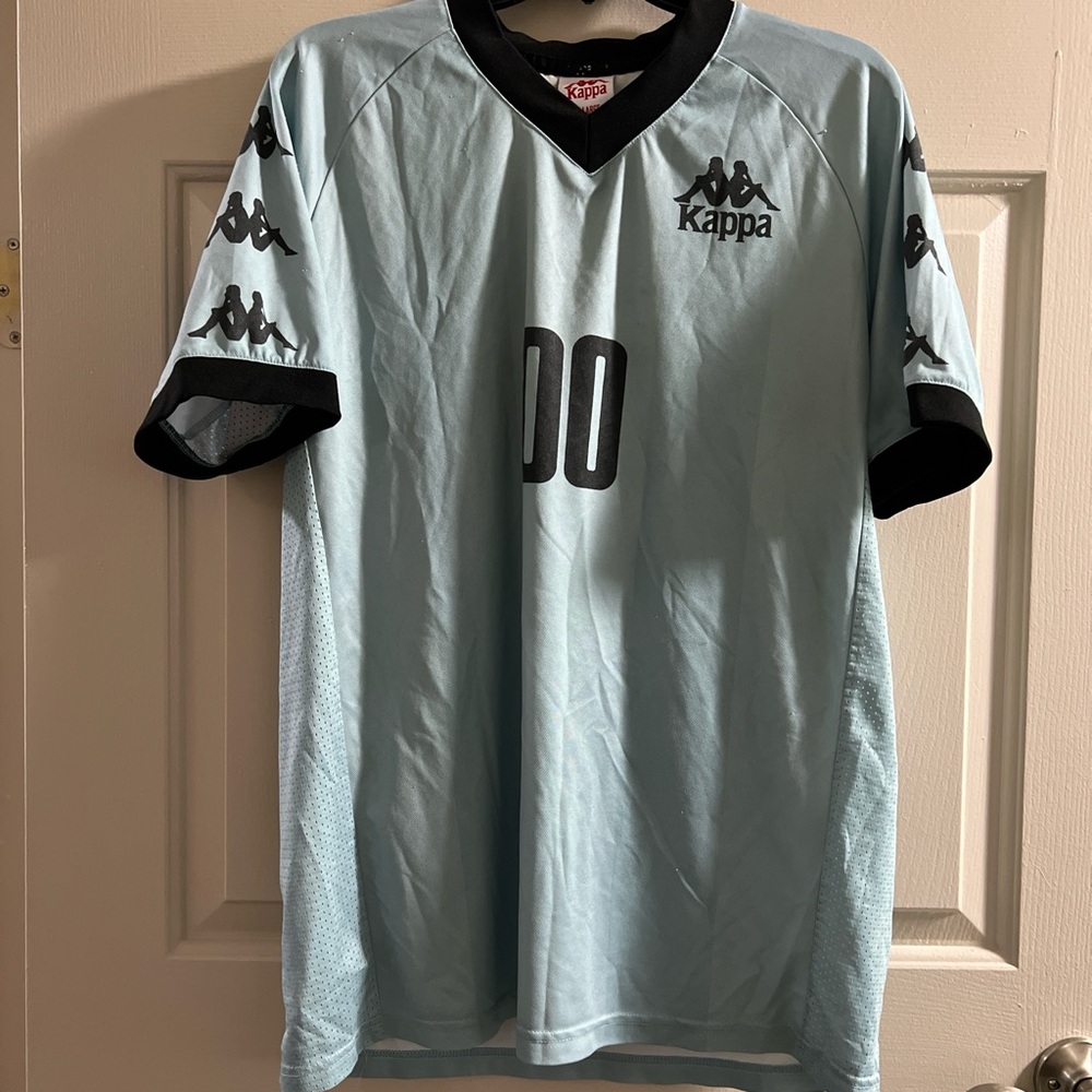 Kappa Men's Sky Blue Jersey with Black Accents